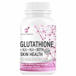 GOA NUTRITIONS Glutathione Tablets For Skin Whitening, L-Glutathione 1000mg With Vitamin E, C, Hyaluronic Acid, Biotin Supplements & Grape Seed Extract For Face, And Skin Health-60 Tablet (Pack 1)