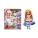 Rainbow High Watercolor & Create Fashion DIY Doll with Washable Watercolors + Tie-Dye Kit, Brown Eyes, Curled Hair, Bonus Top & Shoes. Color, Create, Play, Rinse and Repeat. Creative 4-12+