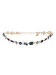 ZAVERI PEARLS Green & Blue Dazzling Stones Embellished Contemporary Necklace For Women-ZPFK15164