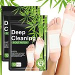 Detox Foot Patches, Detox Foot Pads, Foot Detox Pads to Remove Toxins Deep Cleansing,100% Natural, for Stress Relief, Sleep Aid, Enhance Blood Circulation, Contains Ginger Powder, Bamboo Vinegar (10)