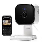 Geeni Peek Smart Wired Indoor Zoom Security Camera, 1080p HD, WiFi Voice Control, Quiet, Zoom Feature, Night Vision, Compatible with Alexa & Google Home Security Cameras