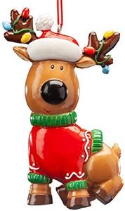 Reindeer in Sweater Ornament