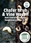 Pest Free Gardening Vine Weevil & Chafer Grub DUAL Control Nematodes Natural Organic Weevil Killer | 12+ degrees | (50sqm)