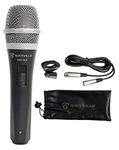 Rockville RMP-XLR Dynamic Cardioid Professional Microphone W/Cable + Clip, Black