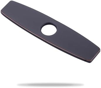 ARCORA 10.2 Inch Faucet Plate, Kitchen or Bathroom Faucet Deck Plate for 1 or 3 Hole, Stainless Steel Sink Hole Cover Escutcheon, Oil Rubbed Bronze