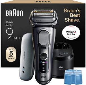 Braun Series 9 PRO+ Electric Shaver – Wet & Dry Foil Shaving