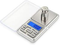 Meichoon Jewelry Scale Pocket Size High Precision Digital Milligram Scale Steelyard 1.1lb/500g (0.01g) Reloading for Jewelry and Gems Small Electronic Scale C32