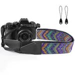 BestSounds Camera Strap, Jacquard Weave 2" Shoulder Neck Straps for All DSLR Cameras Men Women Photographers (Jacquard Aztec Style)