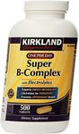 Kirkland Signature Super B-Complex with Electrolytes, 500 Tablets, 200 g