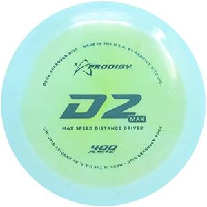 Prodigy Disc 400 D2 Max Driver | Overstable Disc Golf Distance Driver | Extremely Durable | Great for Max Distance Shots | Colors May Vary (170-174g)