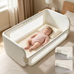 BG-BABYGO Bed Rail for Toddlers 72.8" L Adjustable Toddler Bed Rails for Twin, Full, Queen & King Mattress Size Foldable Portable Shape-Adjustable Fence Rail Guard for Baby