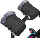 1 Pair Baby Stroller Gloves,Stroller Hand Muff Warm Gloves,Extra Thick Warm Waterproof Anti-Freeze Gloves for Parents Caregivers Carriage Handmuffs Stroller Accessories