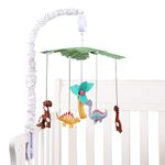 abracadabra Musical Cot Mobile, Develops Visual & Auditory Senses, 0-18 Months, Dino, Beige