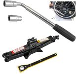 Car Jack Kit, Scissor Jack for Car 2 Ton (4,409 lbs) - Tire Jack Tool Kit, Portable, Ideal for SUV and Auto - Universal Car Emergency Kit with Lug Wrench Heavy Duty Material