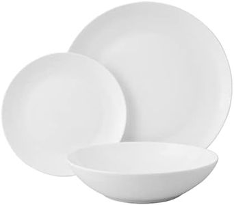 Wilkie Brothers Coupe Royale Fine Bone China 18-Pieces Dinner Set, White