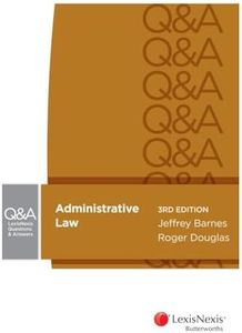 LexisNexis Questions and Answers - Administrative Law, 3rd edition