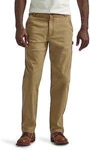 Lee Men's Legendary Workwear Carpenter Jean, Dark Khaki, 34W x 32L