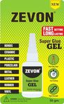 ZEVON Universal Super Strong Instant Glue,Quick Dry Welding, High Strength Oily Glue, Waterproof Quickly Repair Glue Applied to Plastic,Wood,Metal, Glass,Shoes (50g.)