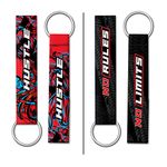 colorlay - Hustle vs No Rules No Limits Combo Keychain | New Premium Combo Keychain | Keychain For Bikes & Cars (No Rules No Limits)