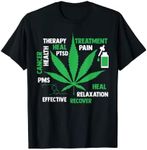 CBD Oil Shirt Cannabinoid Hemp Heals Therapy Quote Fun Gift T-Shirt