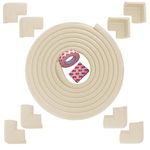 Fairy Baby Safety Baby Edge & Corner Guards Colorful Childproofing Protection(19.7ft Edge Guard+8 Corner Guards) (Cream-6M)
