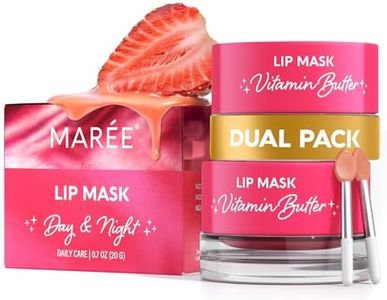 MAREE Lip Mask with Hyaluronic Acid 2 PACK - Overnight Butter Balm - Moisturizer for Very Dry Lips - Hidratante de Labios Care Hydration