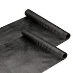 2pcs Carbon Fiber Cloth, 78x12in Carbon Fiber Fabric Roll Black Carbon Fiber Vinyl Wrap for Cars, Reinforcement of Concrete Walls, Basements, Boats