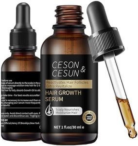 Ceson&Cesun Hair Growth Serum/Scalp Oil - Biotin & Rosemary Castor Oil Treatment for Stronger Thicker Longer Hair