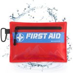 RHINO RESCUE Small First Aid Kit Ultralight Waterproof Medical Kit for Hiking, Backpacking, Cycling, Travel, Vehicles, HSA/FSA Eligible