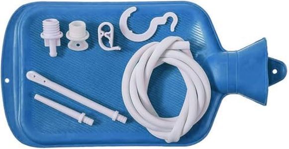 Enema Kit 2L Silicone Enemas Bag-5.0ft. Long Silicone Hose 2 Multi-Size Reusable Tips Controlled Water Flow for Coffee Colon Detox Cleanse Men and Women Enemas