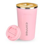 Lychico Coffee Travel Mug, 500ml Insulated Coffee Cup with Leakproof Lid, Reusable Stainless Steel Double Wall Vacuum Thermaol Mug/to Go Cups for Hot Cold Drinks