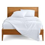 Bare Home Queen Sheet Set - 1800 Ultra-Soft Microfiber Queen Bed Sheets - Double Brushed - Queen Sheets Set - Deep Pocket - Bedding Sheets & Pillowcases (Queen, White)