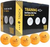 TADICK 100 Pack Orange 3-Star 40+ Quality Training Ping Pong Ball Premium Table Tennis Balls
