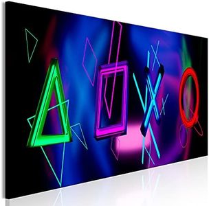 murando Impression sur toile intissee Console de jeu 150x50 cm 1 piece tableau tableaux decoration murale photo image artistique photographie graphique Gaming Play Game i-A-0193-b-a