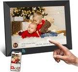 AILRINNI Digital Photo Frame WiFi 10.1 inch electronic Smart Cloud Digital Picture Frame with 1280x800 LCD Touchscreen,Support Auto-Rotate/Image Preview/MP3/Calendar Clock,Share Photos by Frameo APP