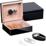 Woodronic Cigar Humidor with Hygrom