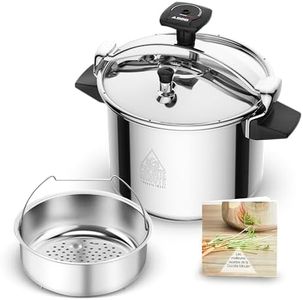 Seb Cocotte-minute 9 L, 7 à 10 personnes, Induction, Cuisson plus rapide saine, Garantie 10 ans, Éco-conçue, Système de sécurité, Livre recettes, Fabriqué en France, Authentique Eco-Design P0534900