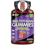 Multivitamin Gummies High Strength for Men Women - Vegetarian +14 Essential Vitamins & Minerals - Gluten Free, Non-GMO Multi Vitamins Chewable Adults Vitamin C A D E B12 B6 & Biotin, Zinc & Iodine