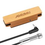 AMUMU NEO-SP31 Passive Neodymium Magnetic Soundhole Pickup for For Steel String Acoustic Guitars Single Coil, Warm Acoustic Tone, Low Noise.