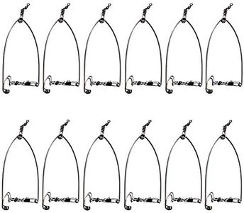 LLDYNW Automatic Fishing Device Spring Loaded Speed Hook Lazy Person Fish Hooks Automatic Ejection Ice Fishing Bait Traps 12 Pack