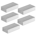 Eowpower 5 Pieces Aluminum Solid Square Bar 1 x 2 x 4 inches 6061 T6511 Lathe Bar Stock