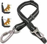 UPET Upgrade Dog Seat Belt Heavy Duty Nylon Leash Car Shock Absorbing Elastic Bungee Harness Puppy Reflective Safety Seat-belts for Small Medium Large Dogs Accessories in Vehicle Travel Strap Extender