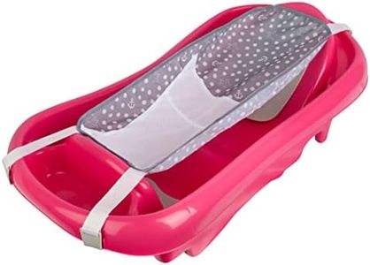 The First Years Newborn to Toddler Tub with Bath Sling, Pink