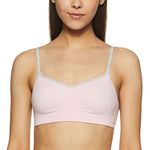 Van Heusen Women Cami Bra - Cotton Elastane - Seamless Cups, Non Padded, Wireless, Full Coverage_11013_Fairy Tale_34B