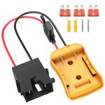 Power Wheels Adapter for Dewalt 20V Battery with Wire Harness Connector Compatible with 12 Volt Power Wheels, 12AWG Wire with 40A Fuse