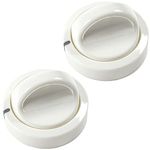 HQRP 2-Pack Dryer Timer Knobs Switch Replacement Part compatible with General Electric GE, Frigidaire, Crosley 131873500 131947300 134042600 832670 AH418921 AP2107778 EA418921 PS418921 WE01X10082