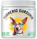 Turmeric Curcumin Hip & Joint Dogs Supplement Anti-Inflammatory Support for Arthritis & Mobility with Collagen & BioPerine Pain Relief Antioxidant Digestive Cardiovascular (1 Count (Pack of 26))