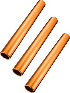 Zhehao Relay Baton Track Baton Aluminum Field Race Batons Running Baton for Students Office Clark Outdoor Field Race Tools, 3 Pieces (Orange)