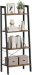 VASAGLE Ladder Shelf, 4-Tier Booksh