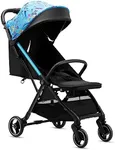 RoyalBaby Lightweight Baby Stroller, Self Standing Gravity Fold Stroller for Infants, Compact Fold Travel Stroller for Airplane, Toddler Umbrella Stroller with Canopy& Cup Holder, Blue